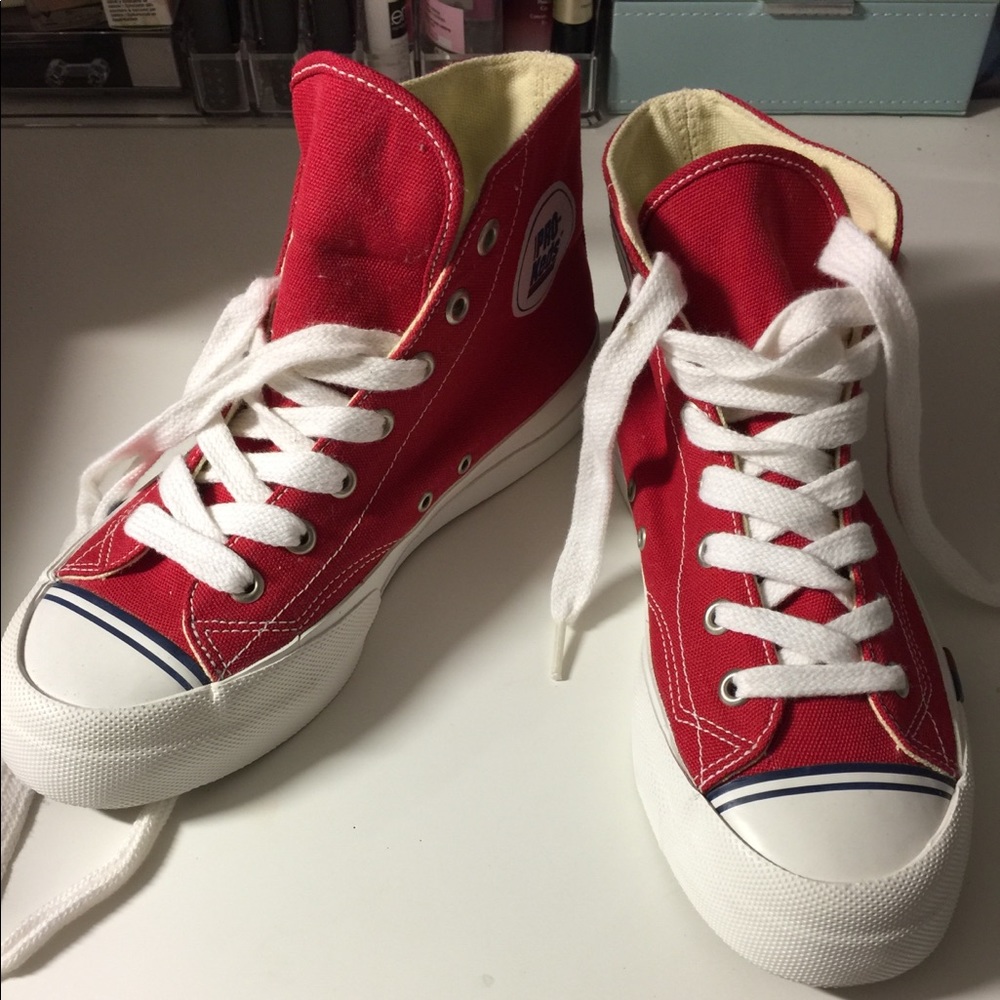 Red High Top Pro Keds
